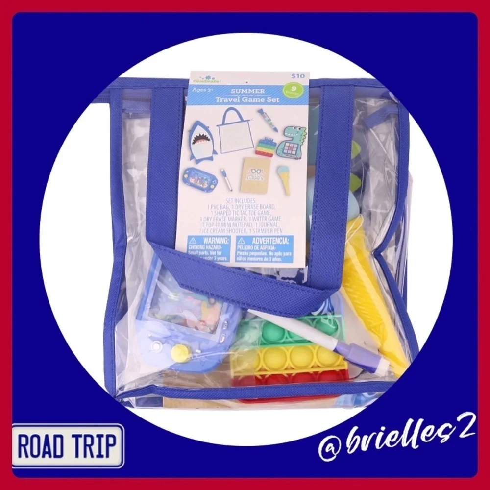 🎠 New Way To Celebrate Summer Blue Travel Games! Travel or Home Fun Games! - Picture 1 of 14